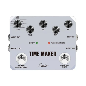 

Time Maker 11 Types of Ultimate Delayed Bass Guitar Effect Pedal Stereo