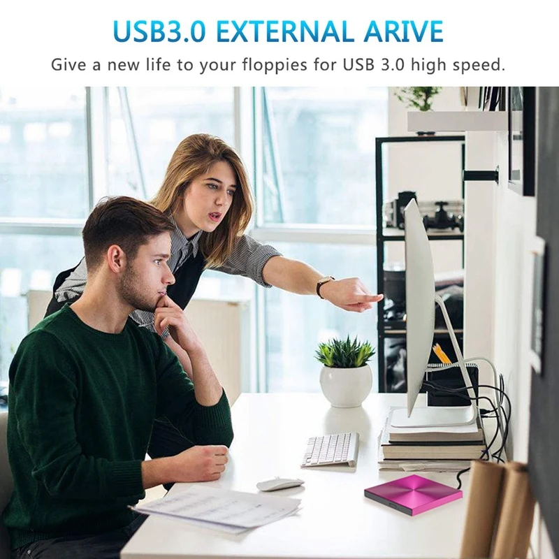 Внешний Usb 3,0 Cd Проигрыватель Dvd ROM Оптический привод Dvd горелка ридер Dvd рекордер для Wind8/8,1/10/Mac