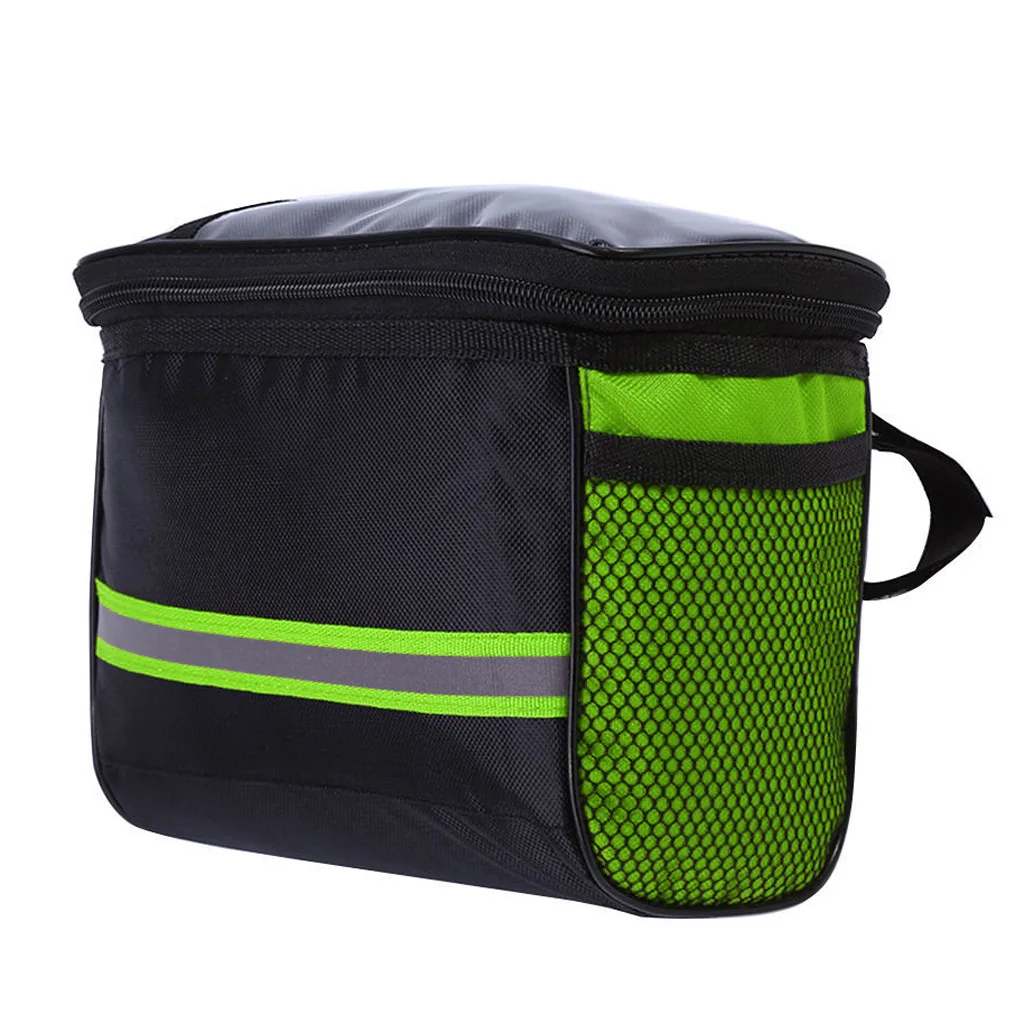 Mountain Bike Handlebar Bag Bicycle Front Basket Storage Bag Outdoor Cycling Riding Pack Cycling Bicycle MTB Bike Accessories