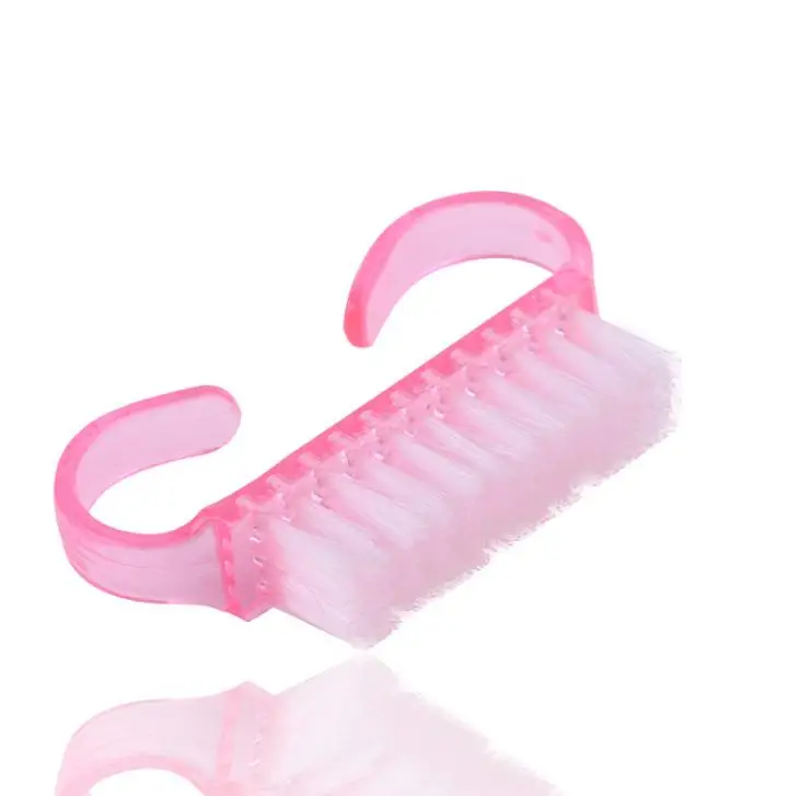 

500Pcs Hot sale 6.5*3.5 cm Pink Nail Art Dust Brush Tools Dust Clean Manicure Pedicure Tool Nail Accessories SN055