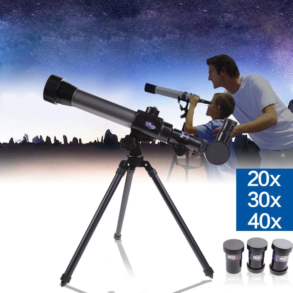 LiChiLan Astronomical Telescope Tube 20X 30X 40X Refractor Astronomical Telescope for Children Combo with Tripod LiChiLan Astronomical Telescope Tube 20X 30X 40X Refractor Astronomical Telescope for Children Combo with Tripod