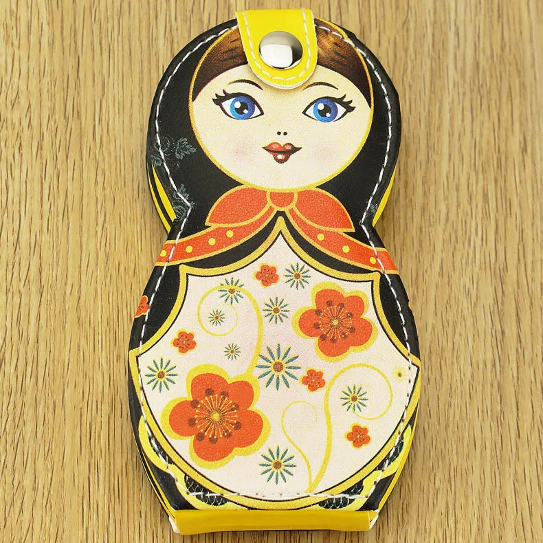 Цветной рисунок, комплект ножниц для ногтей, драп, кусачки для ногтей, семь цветов, милый набор для ухода за ногтями, набор из шести штук W7
