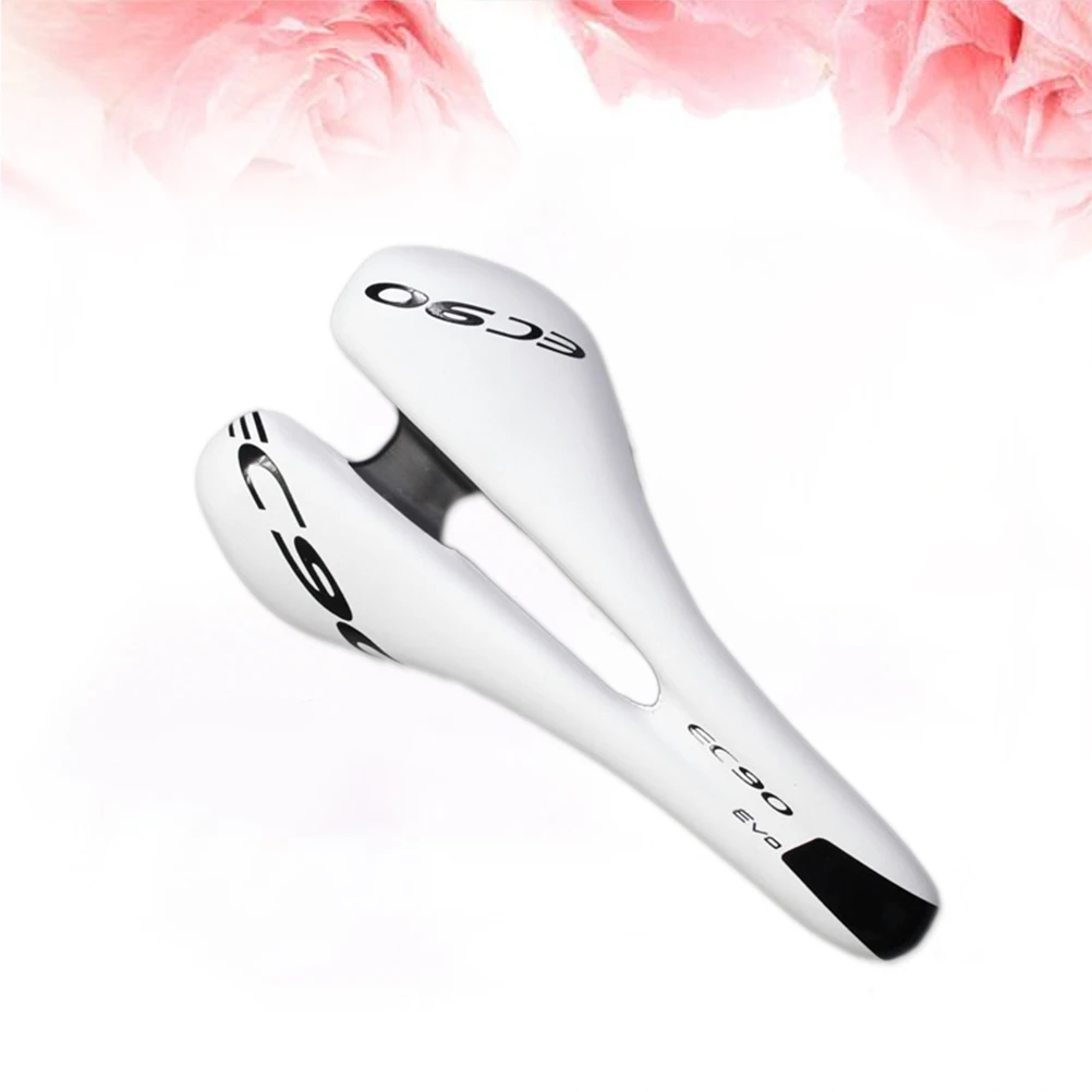 1 Pc White Bicycle Saddle Breathable Lightweight Hollow Comfortable Bike Saddles Cushion MTB Road Cycling Seat Mat