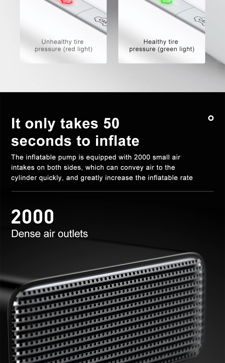 Baseus 12V Car Air Compressor Mini Tire Inflatable Pump For Car Electric Air Pump Compresor Portable Auto Pressure Tyre Inflator