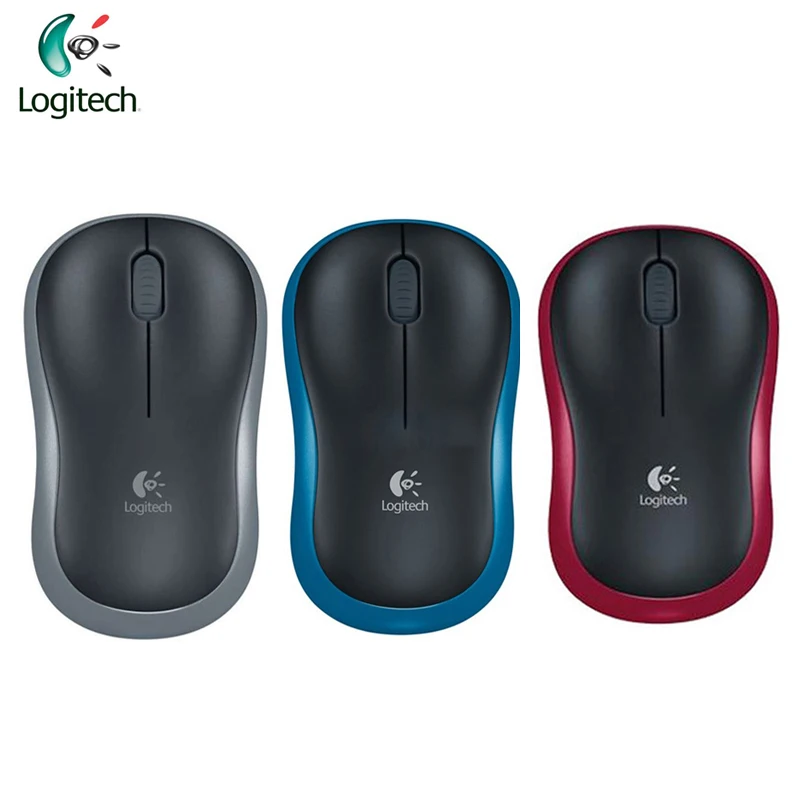 Оригинальная Беспроводная симметричная мышь logitech M185 с USB Nano приемником, поддержка Linux, официальный тест для Windows Mac OS