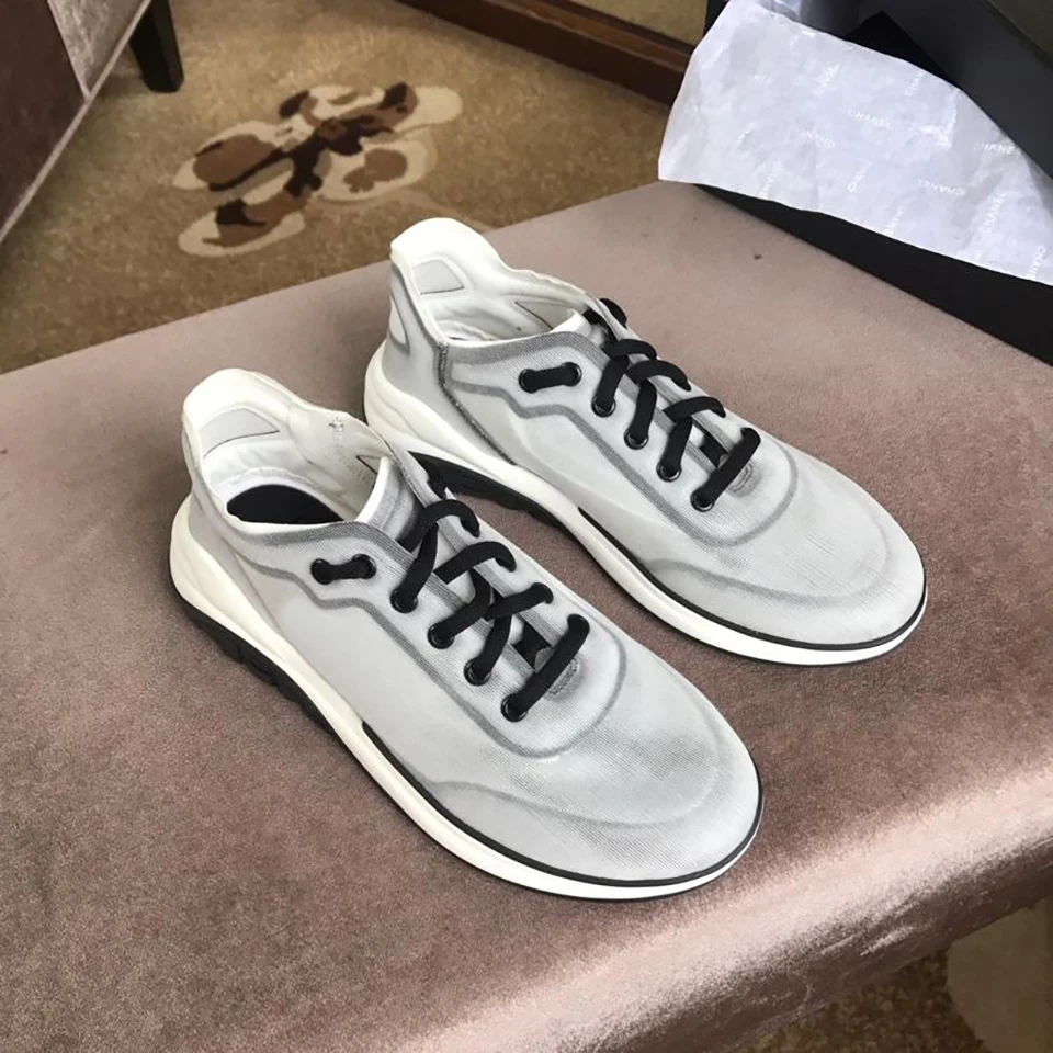 

BELLECOM 2019 Autumn New Leisure Mesh Air-permeable Sports Shoes Lace Comfortable Running Shoes