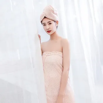 

75x140cm/ 80x150cm Tube Top Bath Skirt Absorbent Soft Microfiber Adult Pineapple Bath Towel Thicker Wearable