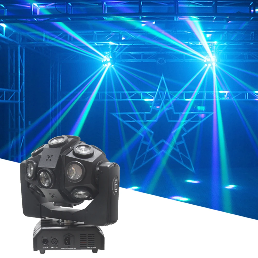

Луч лазерный 4 в 1, 18x12 Вт, DMX512