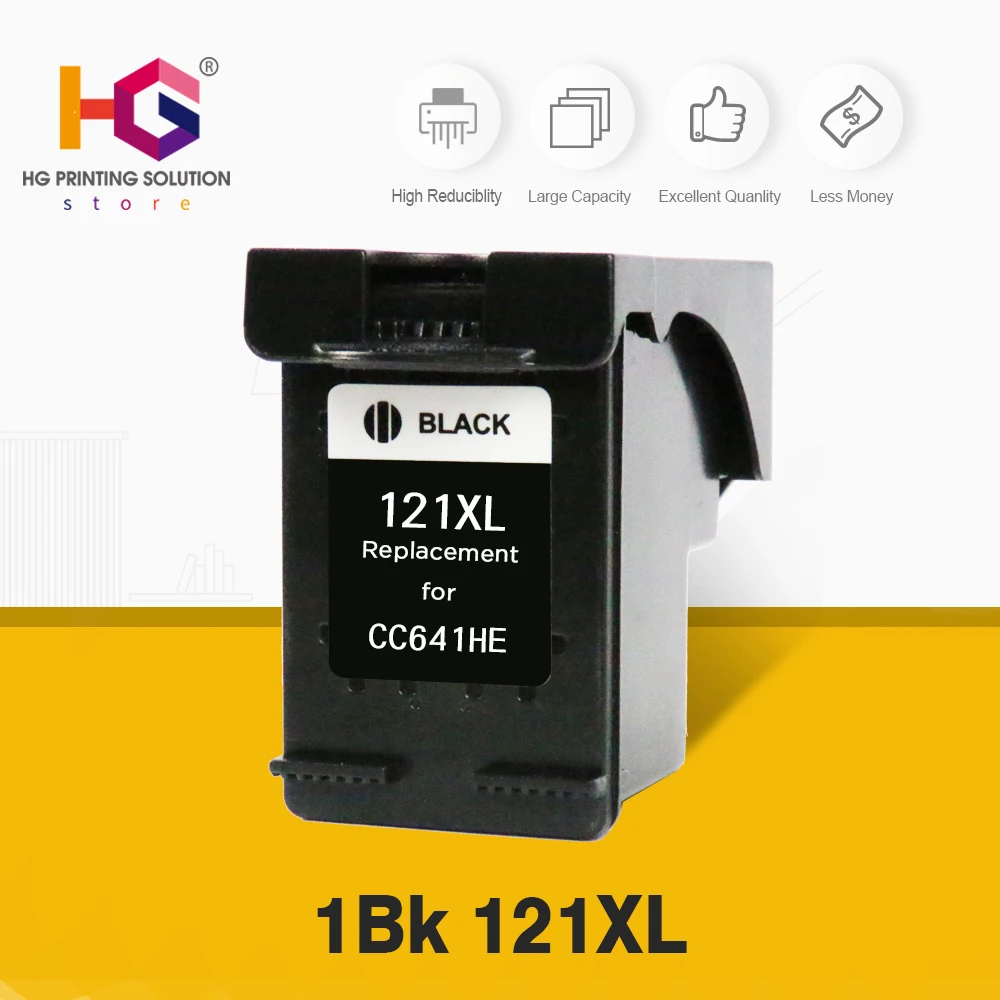 Conmpatible 121XL черный картридж Замена для hp 121 для Deskjet D2563 F4283 F2423 F2483 F2493 F4213 F4275 принтер