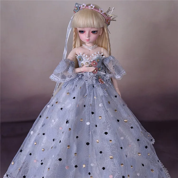 45 см BJD 1/3 куклы для девочек с платьем парики обувь макияж ручной работы красивые игрушки силиконовый шарнир Кукла реборн для девочек Рождественский подарок - Цвет: Type 10