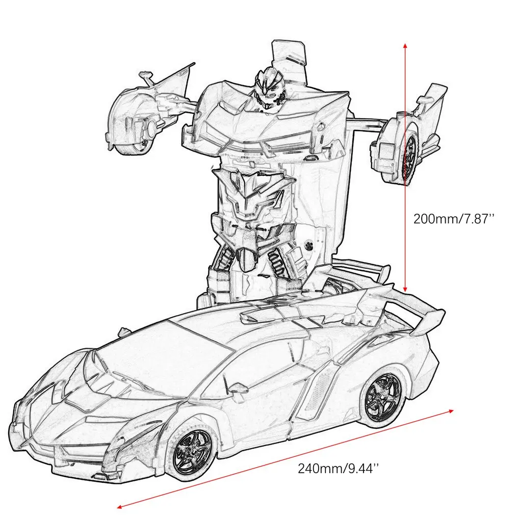 Автомобиль роботы-трансформеры спортивный автомобиль модель игрушечные роботы беспроводной зарядки Прохладный деформации автомобиль с батареей детские игрушки