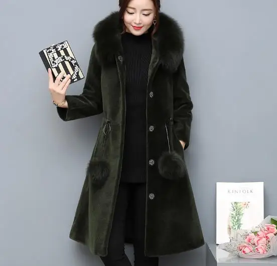 Vetement Winter Women's Faux Fur Coat Artificial Fur Overcoat Fluffy Jacket Femme Plus Size Fluffy Fake Fur Outwear Z75