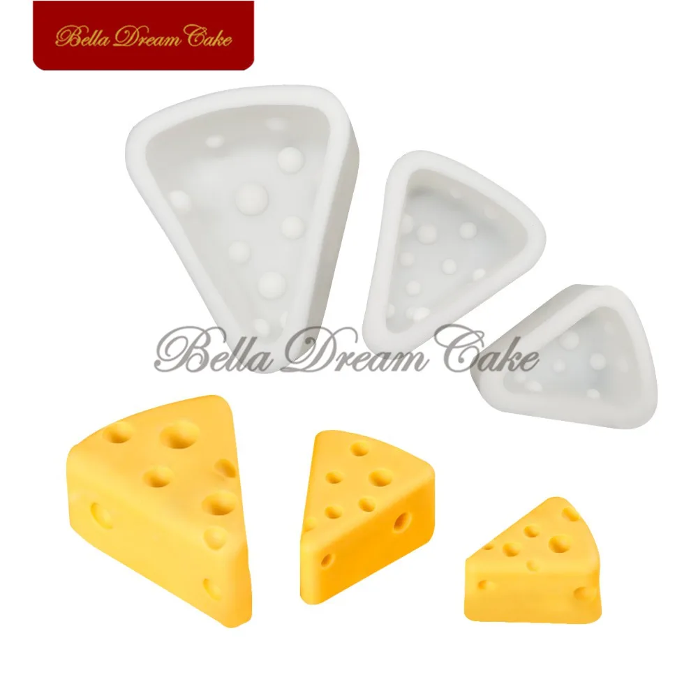 

3D Cheese Shape Silicone Mold Mousse Cake Moulds Chocolate Fondant Dessert Pastry Baking Mould Cake Decorating Tools Bakeware