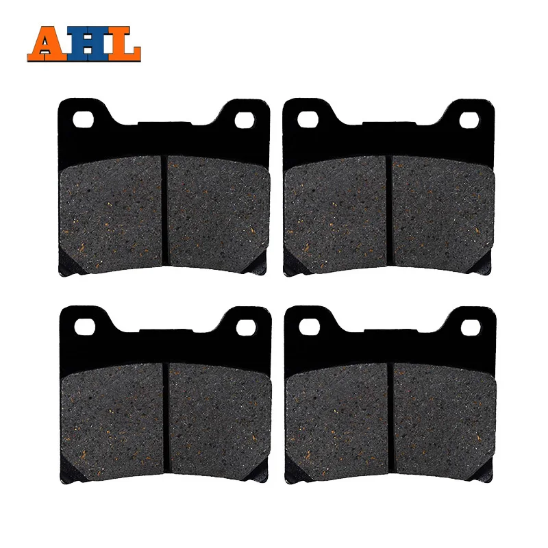 

AHL 2 Pairs Motorcycle Brake Pads for YAMAHA XV 1000 XV1000 Virago 1984-1986 Black Brake Disc Pad