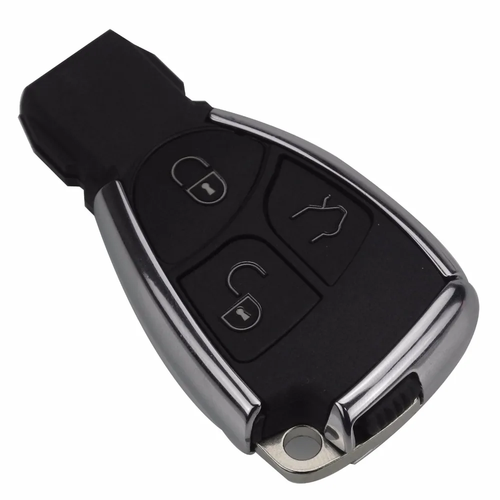 JINGYUQIN NEW MODIFIED NEW SMART REMOTE KEY SHELL CASE FOB 3B FOR MERCEDES-BENZ CLS C E S + BATTERY HOLDER