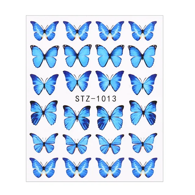 1Pcs Water Nail Decal and Sticker Flower Leaf Tree Green Simple Summer DIY Slider for Manicure Nail Art Watermark Manicure Decor TA634