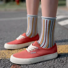 Весенне-осенние кавайные носки женские хлопковые черные жаккардовые корейские модные домашние повседневные Нескользящие впитывающие пот женские ювелирные изделия