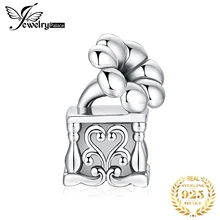 Ювелирное изделие, музыкальная шкатулка, серебряные бусины 925 пробы, амулеты, серебро 925,, для браслета, серебро 925, для изготовления ювелирных изделий