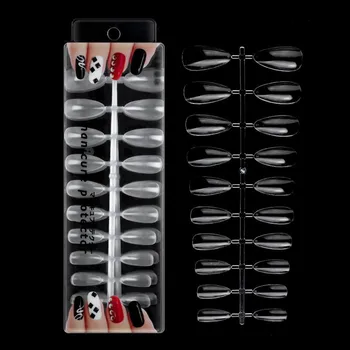 

Water Drop Traceless Nail Film Thin Tip Transparent Nail Film 500 Pcs Mount Patch Nail False Nails Patch