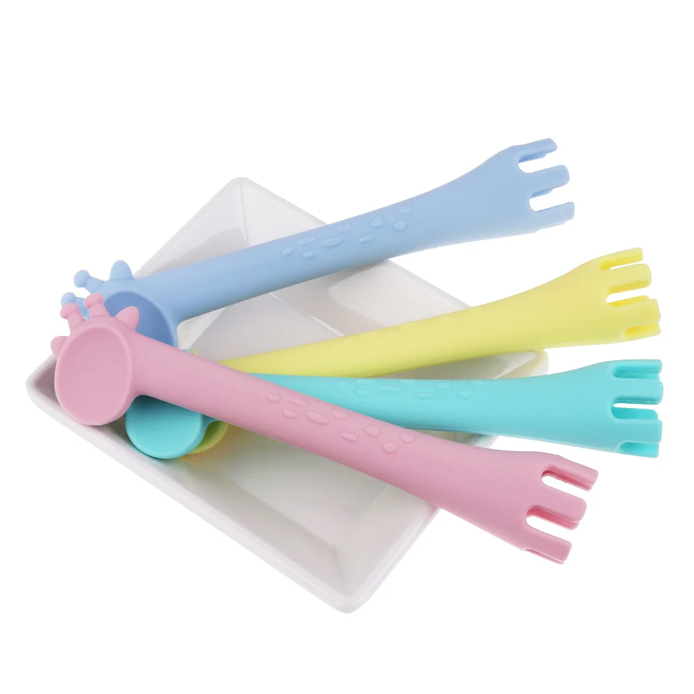 1 шт. Детские Силиконовые для прорезывание зубов Прорезыватель Жираф игрушки Детские аксессуары пищевой силикон ожерелье-прорезыватель кулон подарок для новорожденных
