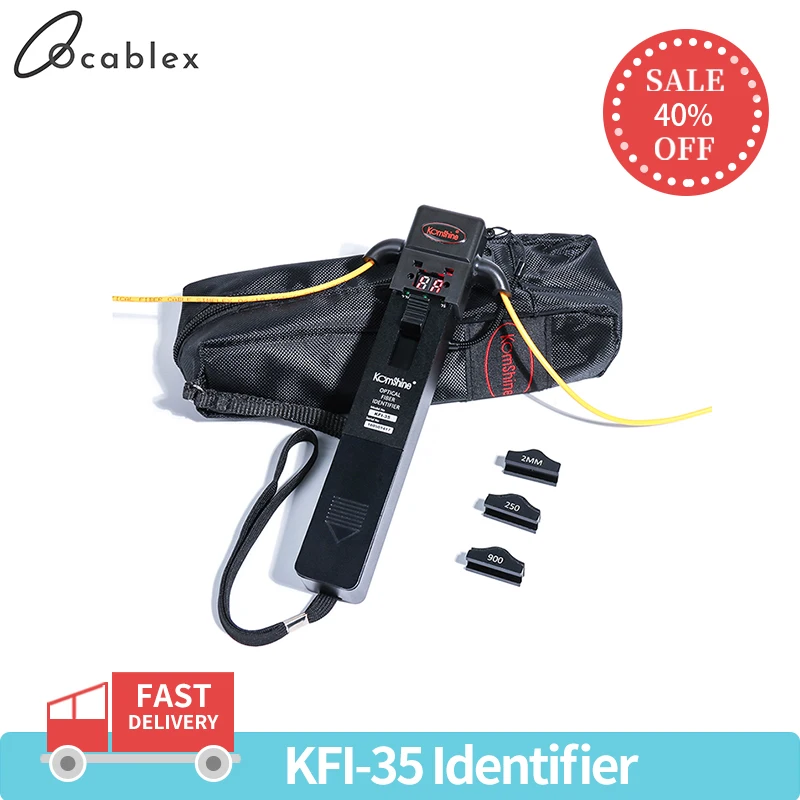 Продвижение Live Fiber Identifier KomShine KFI-35 идентификатор оптического волокна с одним ключом операции равный NOYES OFI400C