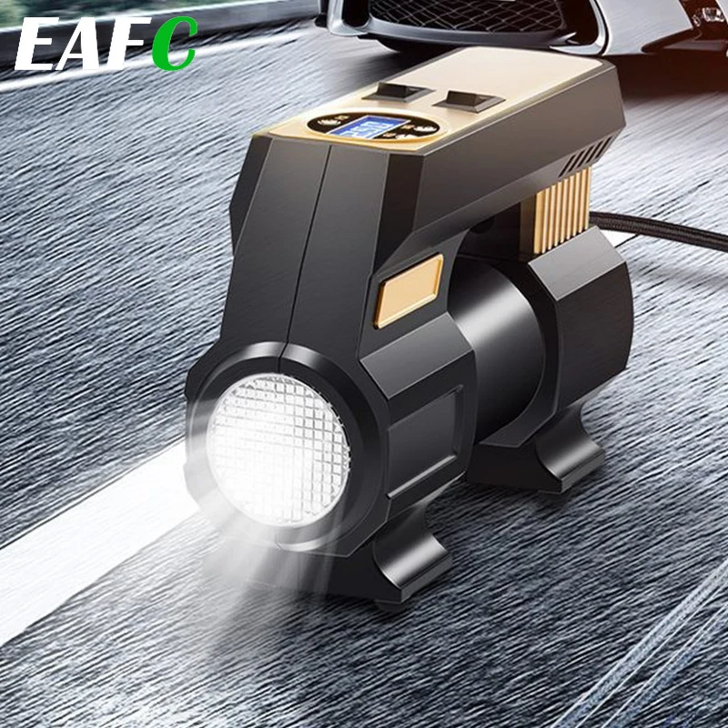 Car Air Compressor DC 12V Digital Tire Inflator Pump Auto for Motorcycle LED Light Portable | Автомобили и мотоциклы