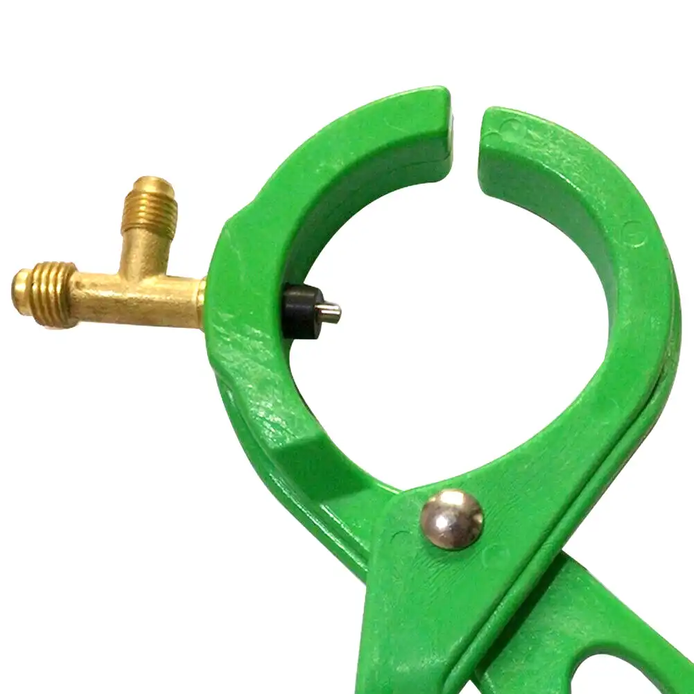 BularyUK R134A Refrigeration Bottle Opener Green Refrigeration Bottle Opener Open Valve CT006 Side Mount Can Tap Valve Car Air Conditioning Refrigerant Bottle Opener