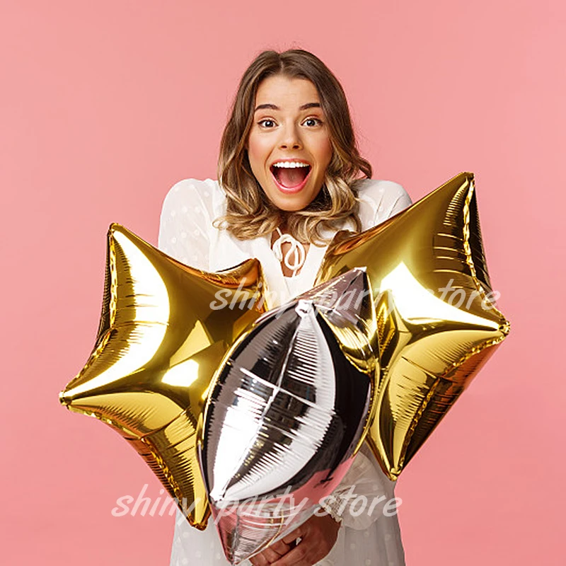 

Gold Pentagram Foil Balloons, Helium Pentagram Balloon, Birthday Party Decorations, Kids, Adult, Wedding, Valentine's Day