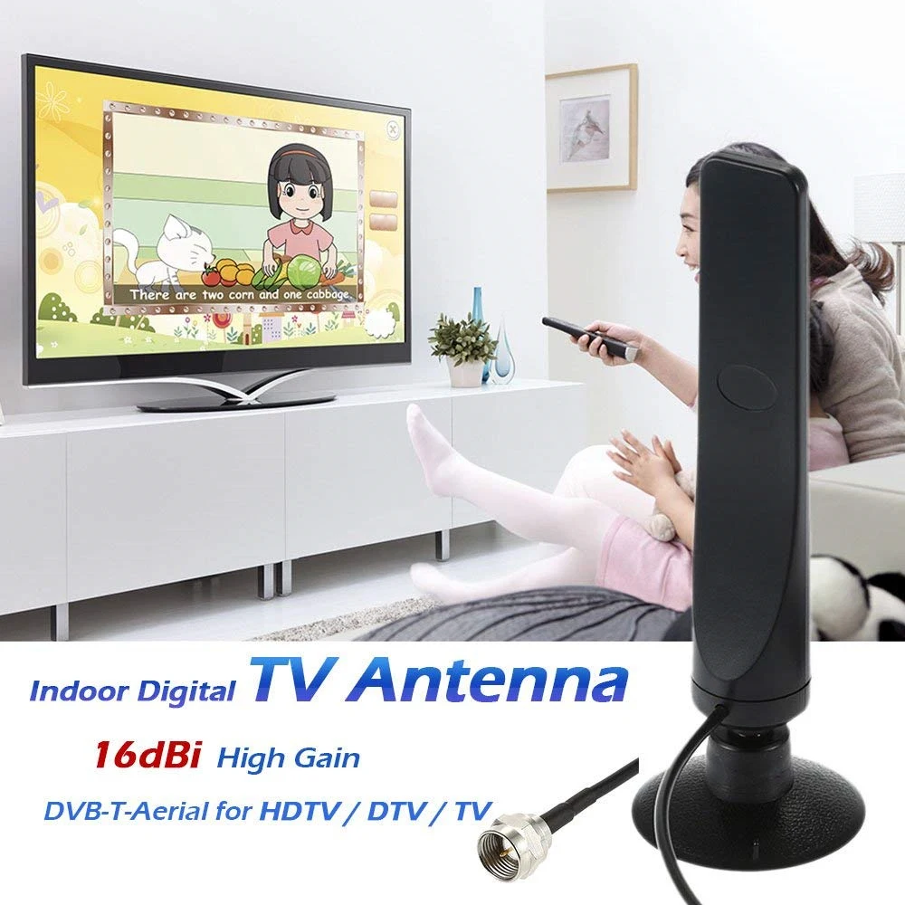 New16dBi DVB-Ti антенна ТВ для DVB-T ТВ HD ТВ цифровая, Бесплатный просмотр HD ТВ антенна усилитель телевизионного сигнала приемник усилитель