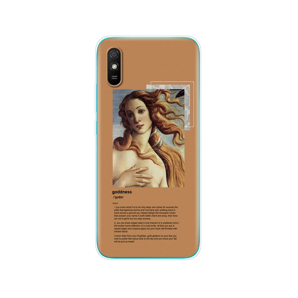 cases for xiaomi blue For xiaomi redmi 9A Case Silicon Back Cover Phone Case For redmi 9A back cover Soft Cases 6.53 inch funds etui bumper coque xiaomi leather case custom Cases For Xiaomi