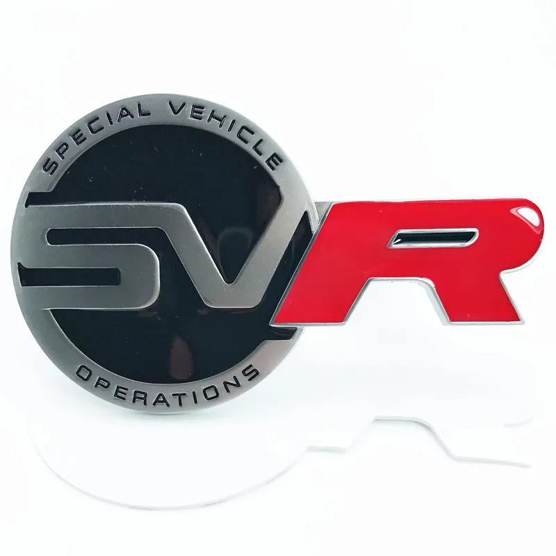 1 шт. 3D металлические специальные операции транспортного средства Supercharged SVR Передняя решетка решетки значок Автомобильная наклейка с эмблемой для Land Rover Range Rover