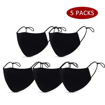 

Dust Mask Reusable Washable Face Mask 3-layer Cotton Dustproof Mouth Masks with Adjustable Earloop Women Protective Half Face