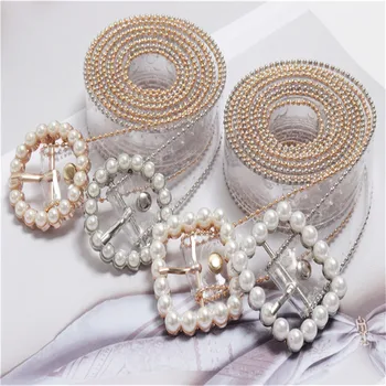 

Square Pearl Buckle Pin Transparent Pvc Belts For Women Bling Rhinestone Pvc Jean Waist Belts Fashion Girls Shirt Dress Belts