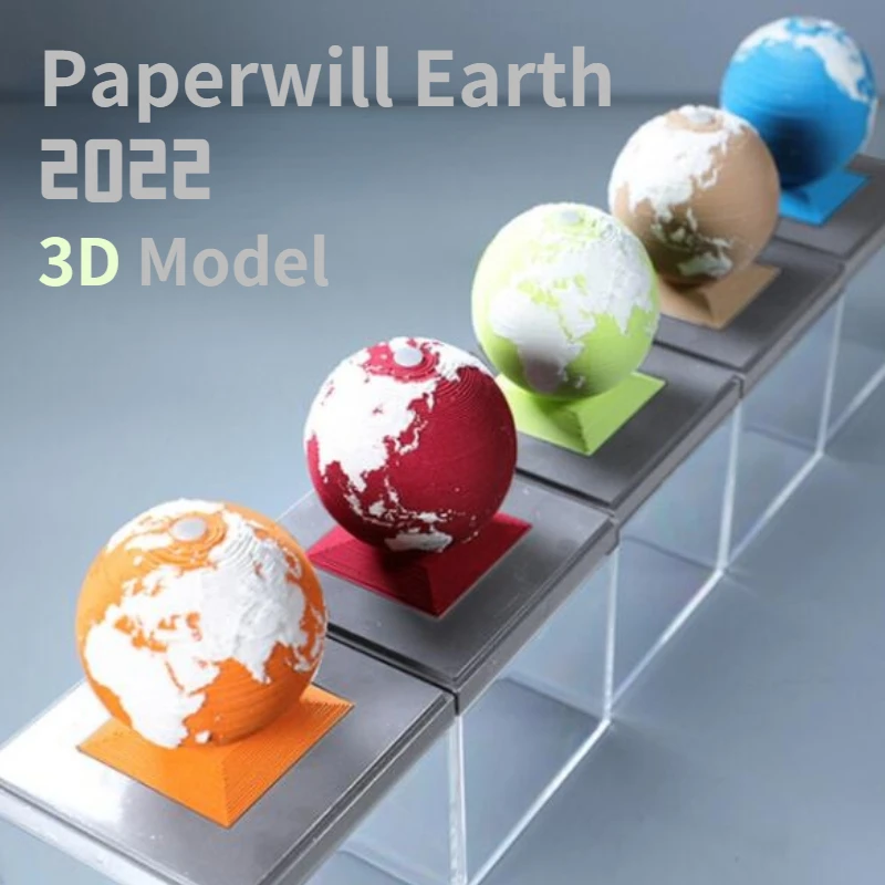 2022 Paper Earth Calendar 3D Earth Model Desktop Paper Desk Calendar