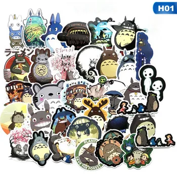 

64 Pcs/Lot Japanese Movie My Neighbor Totoro Cute Stationery Stickers For Car Laptop Notebook Luggage Decal Fridge Skateboard