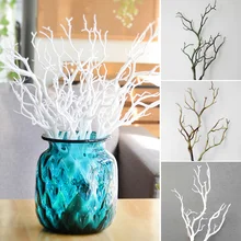 

Artificial Fake Flower Tree Branch Antler Headband Accessories Horns Fake Tree Bifurcated Wedding Home Party Decoration Plant