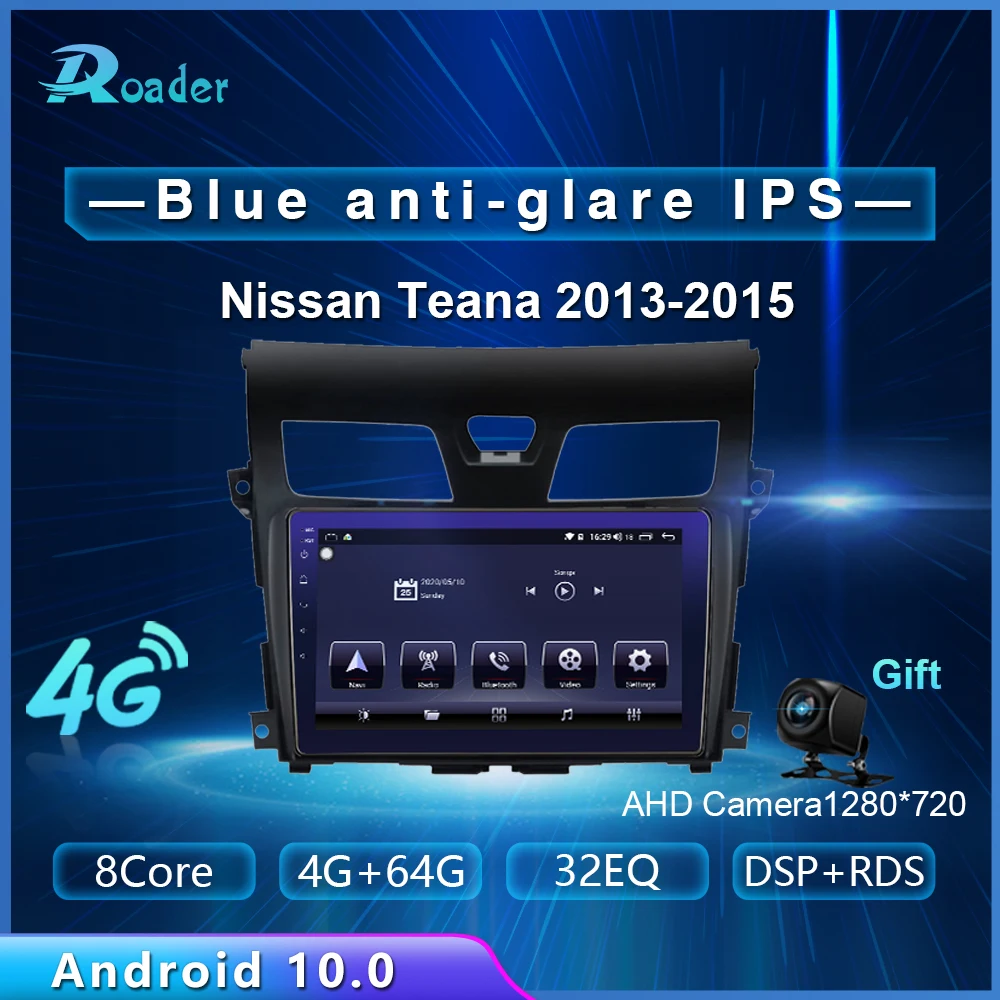 Roader Автомобильный мультимедийный плеер Android 10 0 автомобильный DVD-плеер для Nissan Teana
