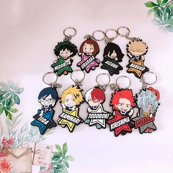 

My Hero Academy One-sided Silicone Pendant Cosplay Bag Pendant Collection Japanese Cartoon Keychain