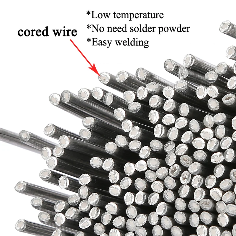 20PCs Aluminium Flux Cored Weld Wire Easy Melt Welding Rod for Welding Solder an