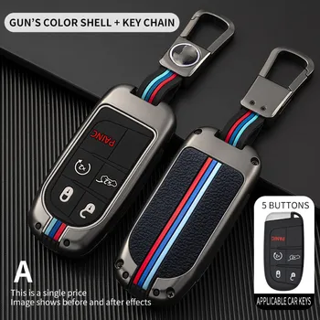 Custodia per chiave per auto copertura completa per Fiat Jeep per Dodge Ram 1500 caricabatterie da viaggio dardo Challenger Durango supporto accessori Shell - Custodia per chiave per auto copertura completa per Fiat Jeep per Dodge Ram 1500 caricabatterie