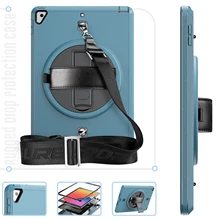 

Rotate 360 degrees IPad 10.2 2019 2020 2021 Case Holder Handheld Shockproof Bumper Cover For iPad case 10.5 2018 2019 TPU Case