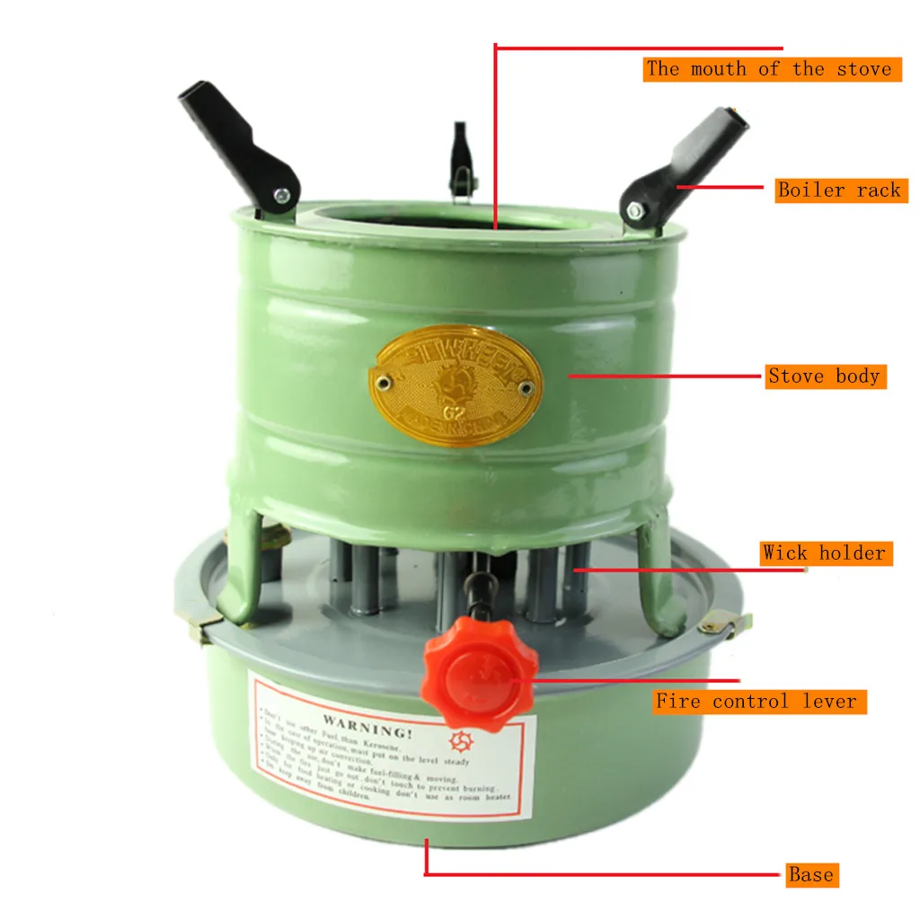 Portable Outdoor Cooking Wind Stove Handy Outdoor Kerosene heater Cooking  Camping Oil Stoves Diesel Kerosene Stove 8 Wicks - AliExpress