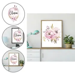 Peinture artistique murale sans cadre, motif Floral, sans cadre, pour salon 