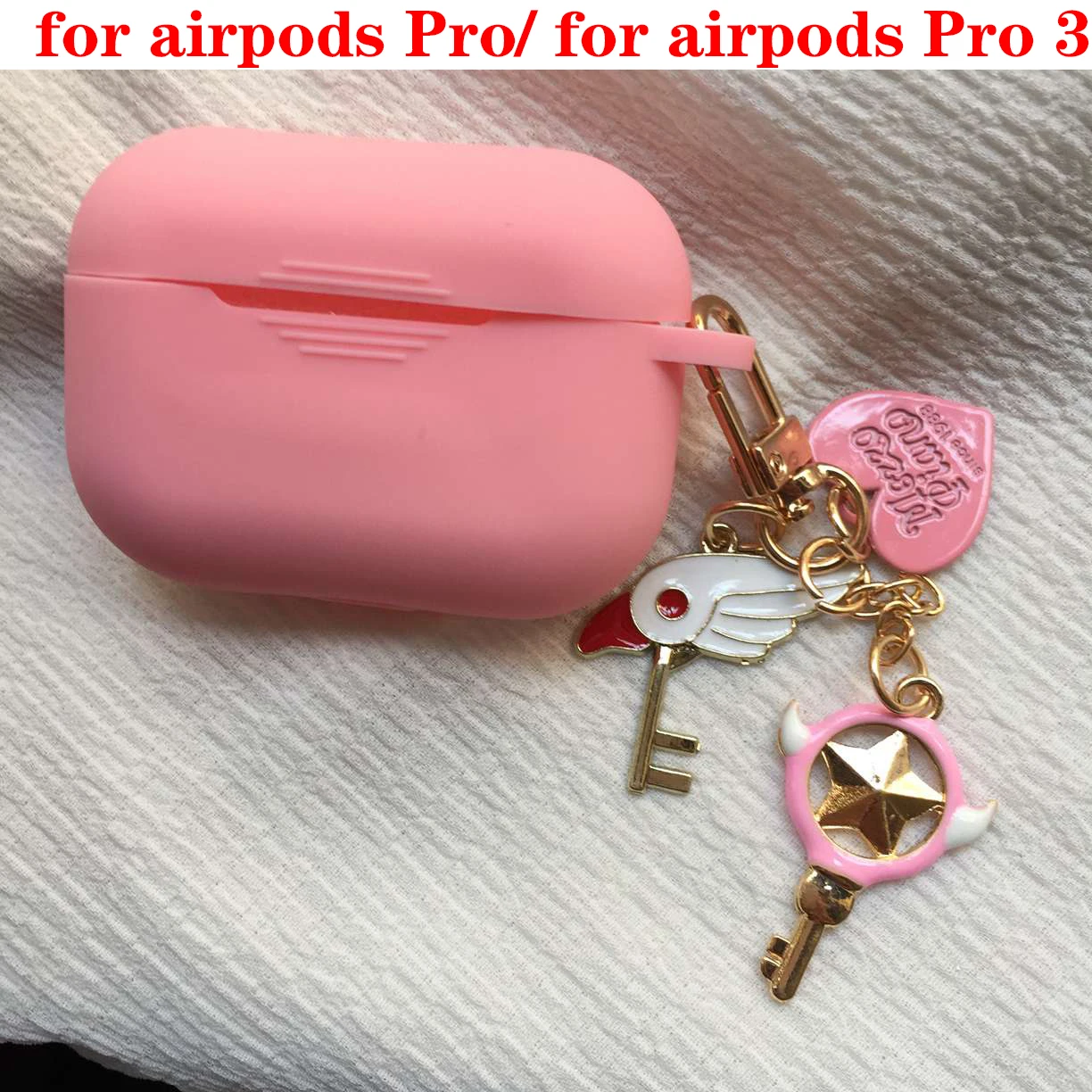A5 for airpods pro Чехол для Air pods 1/2 для AirPods Pro с милым рисунком и кольцом для ключей, роскошные аксессуары, брелок, силиконовый чехол s, чехол для наушников - Цвет: A5 for airpods pro