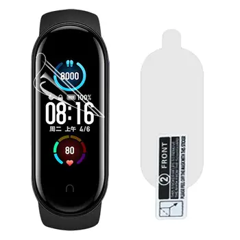 

5Pcs TPU Anti-Scratch Full Screen Protective Film Protector for Xiaomi Mi Band 5