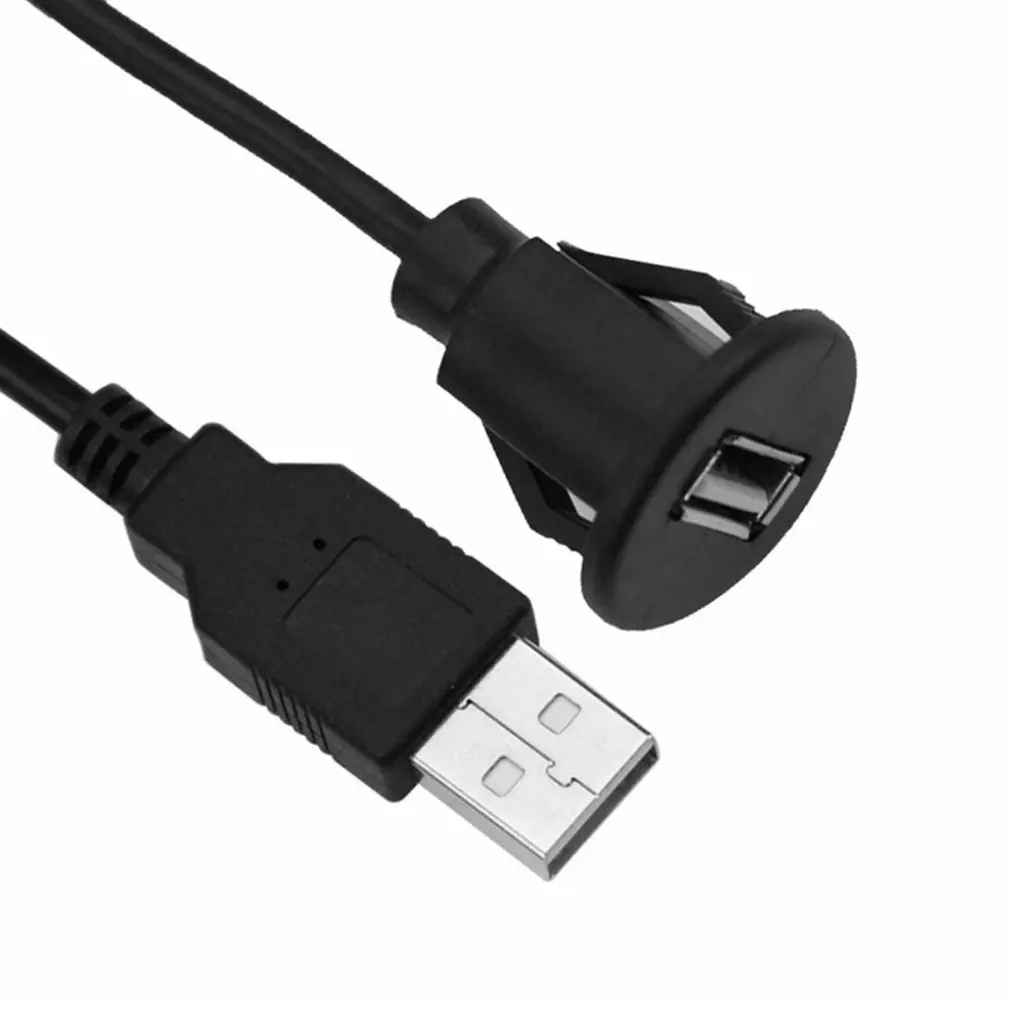 1 м Автомобильная приборная панель крепление USB 2,0 гнездо «Папа-мама» Панель удлинитель