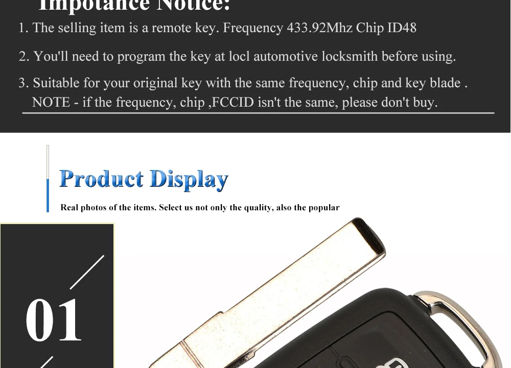 Keyforkess OEM 434Mhz ID48 chiave di vibrazione a distanza OEM per VW Volkswagen Beetle Caddy Eos Golf Jetta Polo Scirocco Tiguan Touran - H6bcd264c0fe2433eaf695ee1742ca13fr