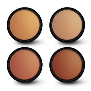 

STARWAY 4PCS Beauty Salon Face Contour Brush Make Up Angled Cosmetic Shimmer Pearl Bronze Thin Bronzing Powder