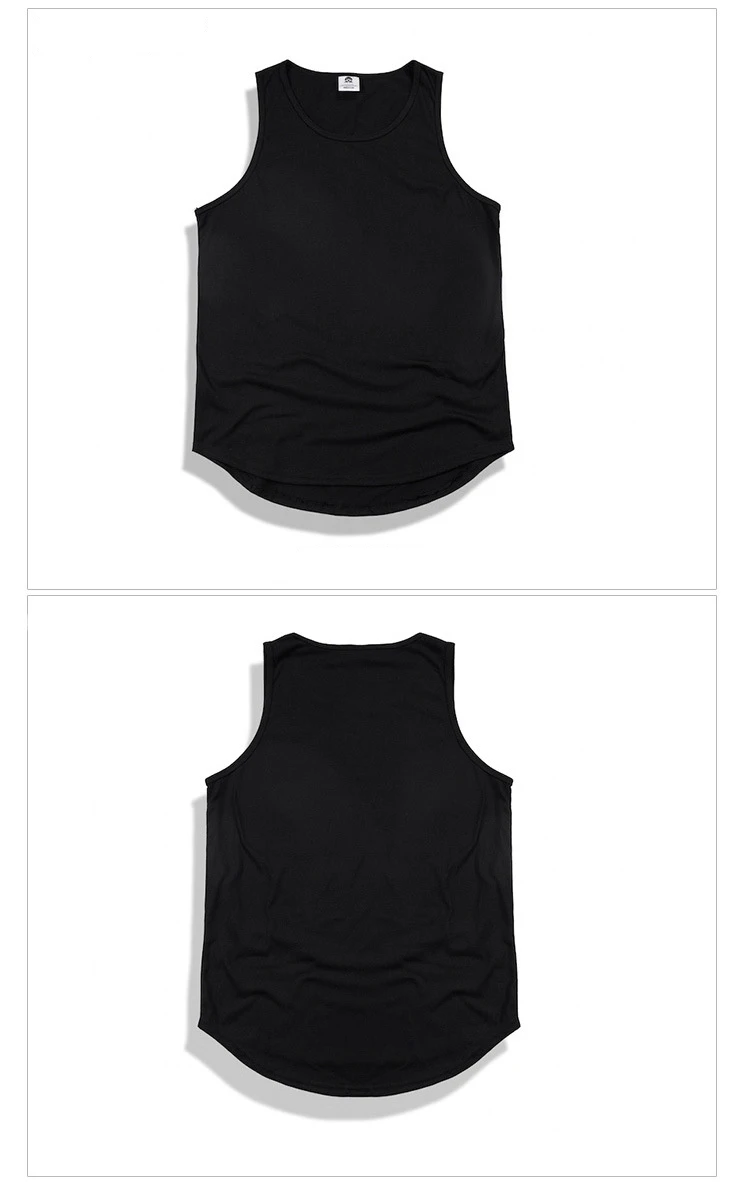 Новая мужская уличная одежда в стиле Джастина Бибера, модная свободная повседневная майка, летняя мужская безразмерная футболка с низким вырезом без рукавов, одежда