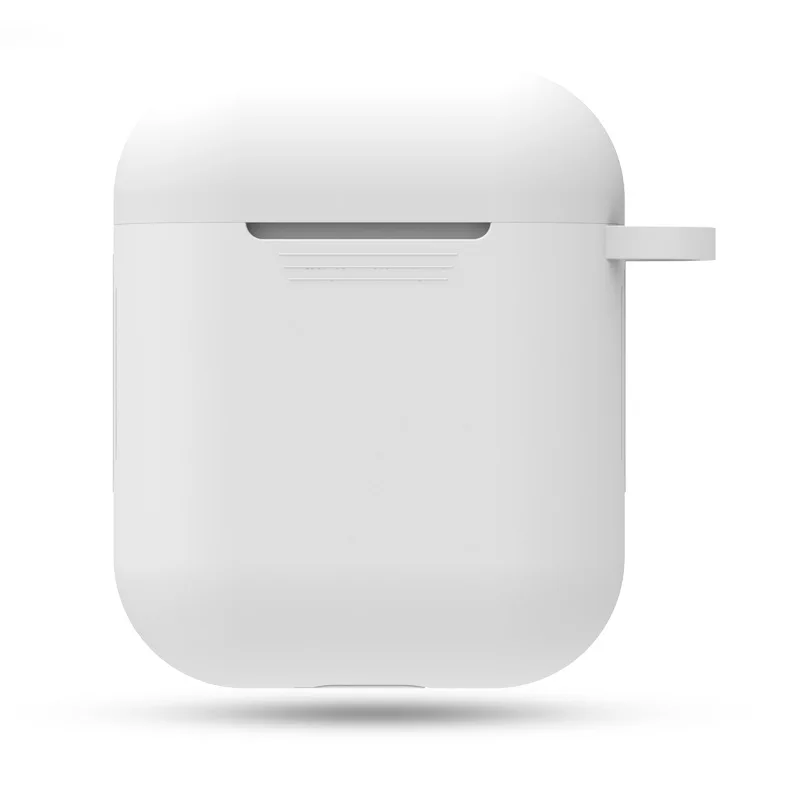 Чехол для наушников с милыми мультяшками чехол для Apple AirPods 2 чехла Air Pods матовая кожа Матовый Жесткий ПК Хороший розовый Протектор Пара аксессуаров - Цвет: WH